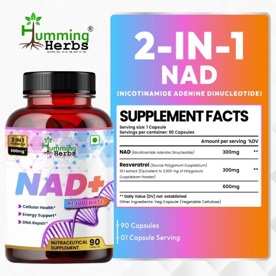 Picture of NAD+ with Resveratrol & Alpha Lipoic Acid - 90 Capsules
