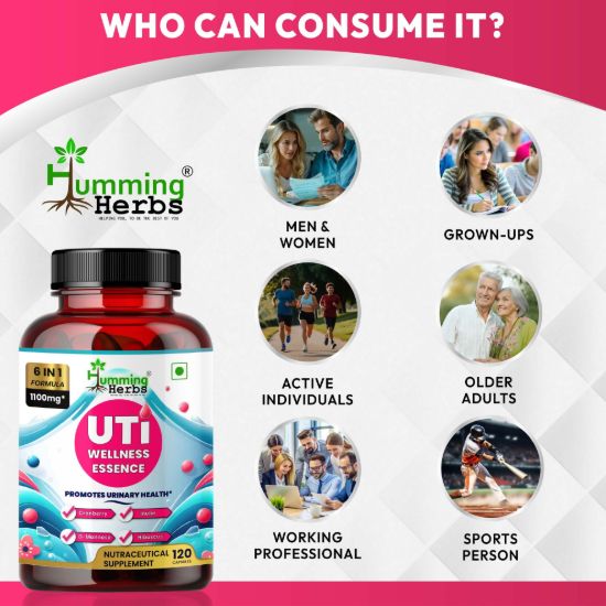 Humming Herbs UTI Wellness Essence Suitable for Women and Active Adults