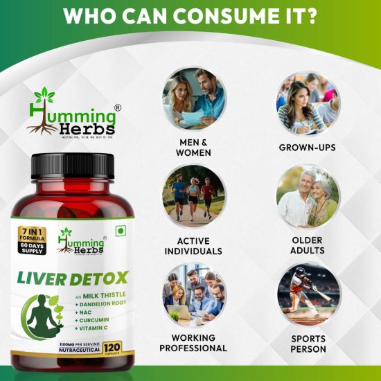 Humming Herbs Liver Detox Suitable for Men Women and Active Adults