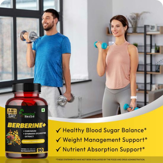 Humming Herbs Berberine Plus Lifestyle Image with Active Adults