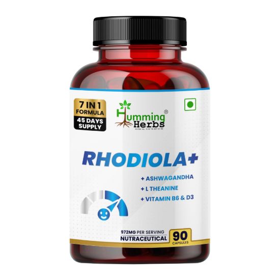Humming Herbs Rhodiola Plus Bottle Front View