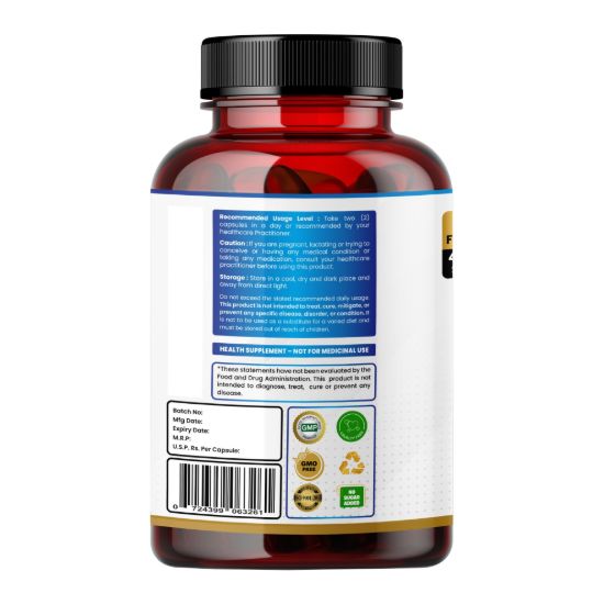 Humming Herbs Rhodiola Plus Bottle Back View
