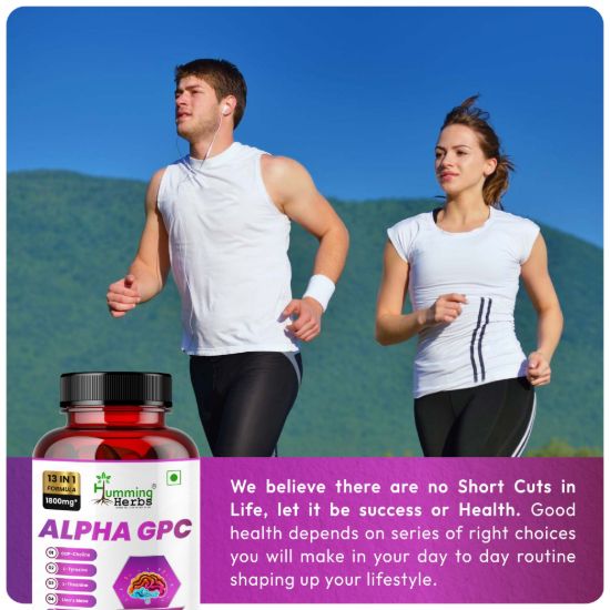 Picture of Humming Herbs Alpha GPC 1800mg (13-in-1 Nootropic Blend) – 90 Veg Capsules | 30 Servings
